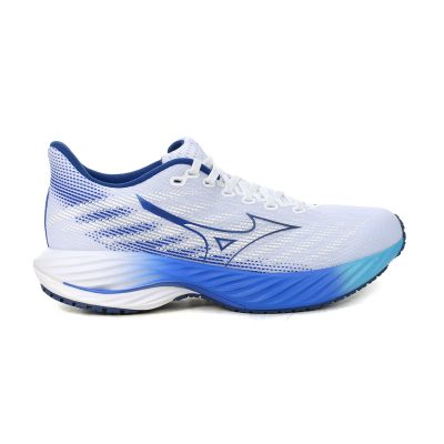 Mizuno Men's Wave Rider 28 White/Estate Blue Running Shoes 411456.005Y/411458.005Y