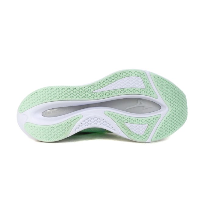 Mizuno Women's Wave Rebellion Flash 2 Neo Mint/White Running Shoes 411433.4S00 - Image 4