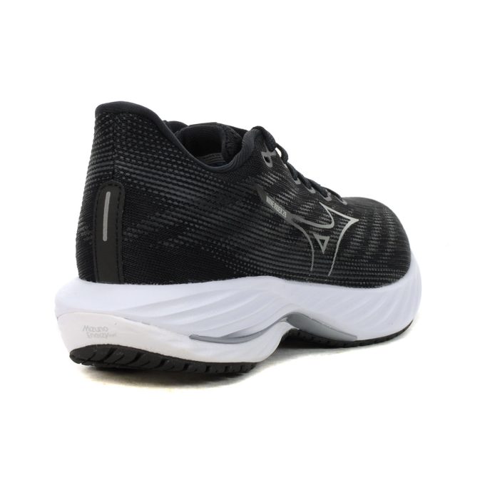Mizuno Women's Wave Rider 28 Black/Harbor Mist Running Shoes 411459.90HM - Image 3
