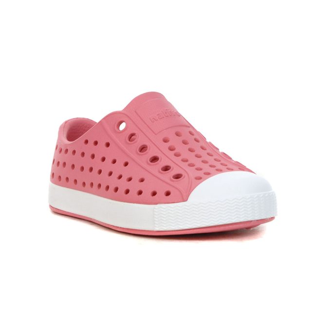 Native Toddlers Jefferson Clover Pink/Shell White Rubber Shoes 13100100.5801 - Image 2