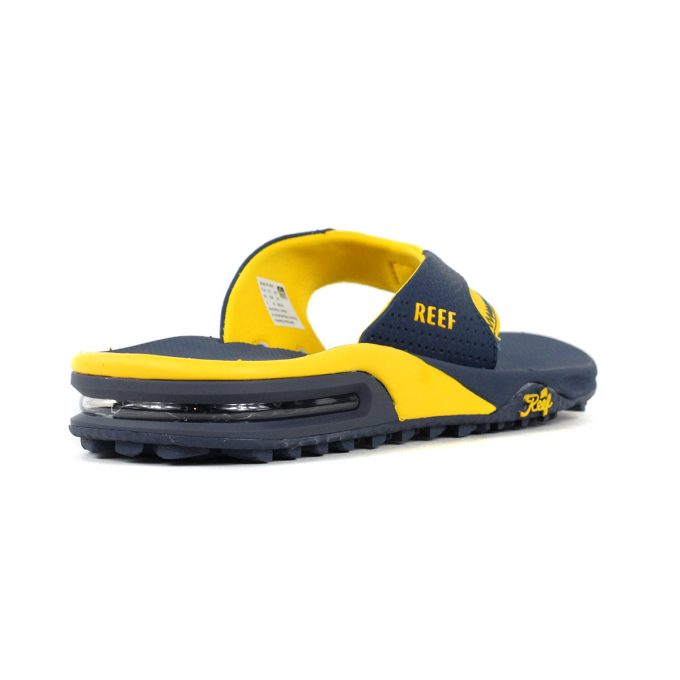 Reef Men's Fanning Pregame Navy/Yellow Slides CJ7113 - Image 3