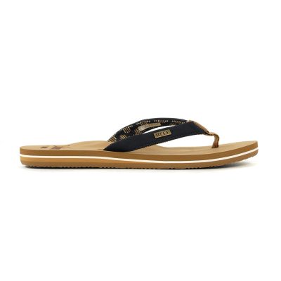Reef Women's Cushion Sands Black/Tan Slides A3YOWBTA