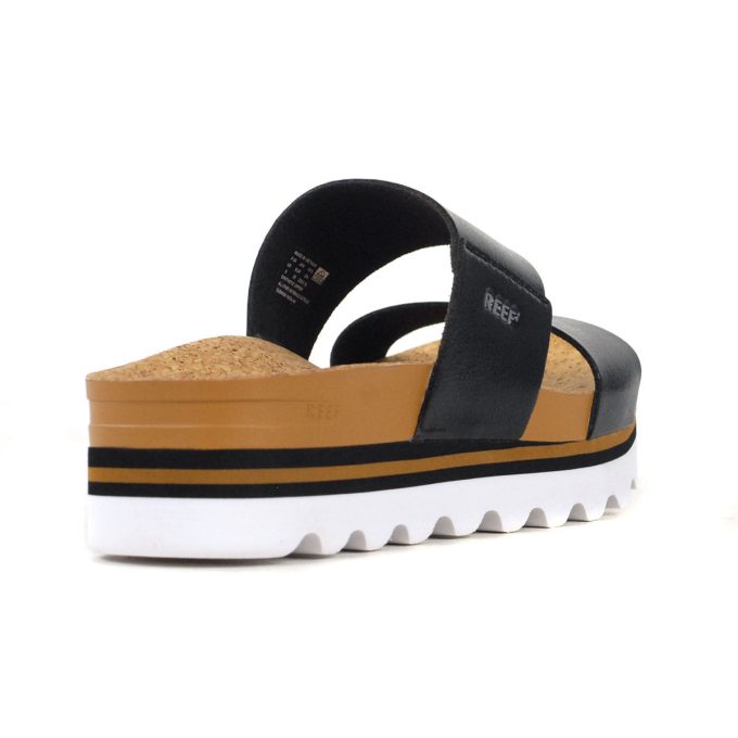 Reef Women's Cushion Vista Hi Black Platform Sandals A3YP5BLA - Image 3