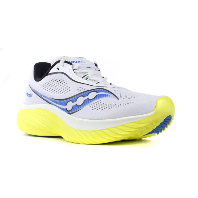 Saucony Men's Kinvara 15 White/Citron Running Shoes S20967-153 - Image 2