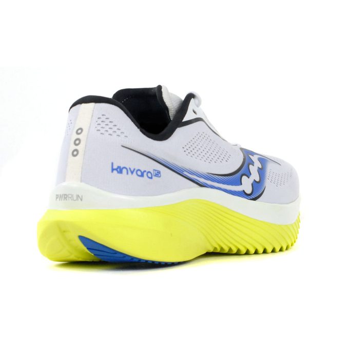Saucony Men's Kinvara 15 White/Citron Running Shoes S20967-153 - Image 3