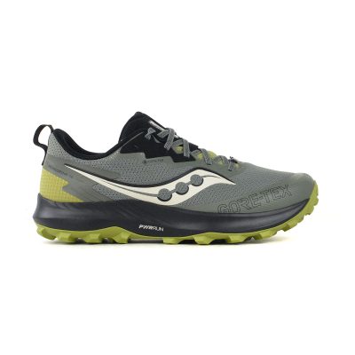 Saucony Men's Peregrine 14 GTX Bough/Olive Trail Running Shoes S20918-110