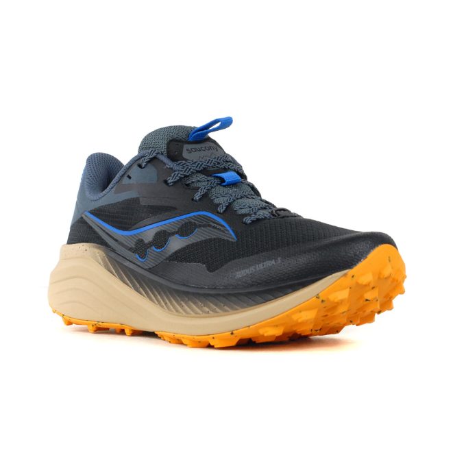 Saucony Men's Xodus Ultra 3 Black/Dusk Trail Running Shoes S20914-161 - Image 2