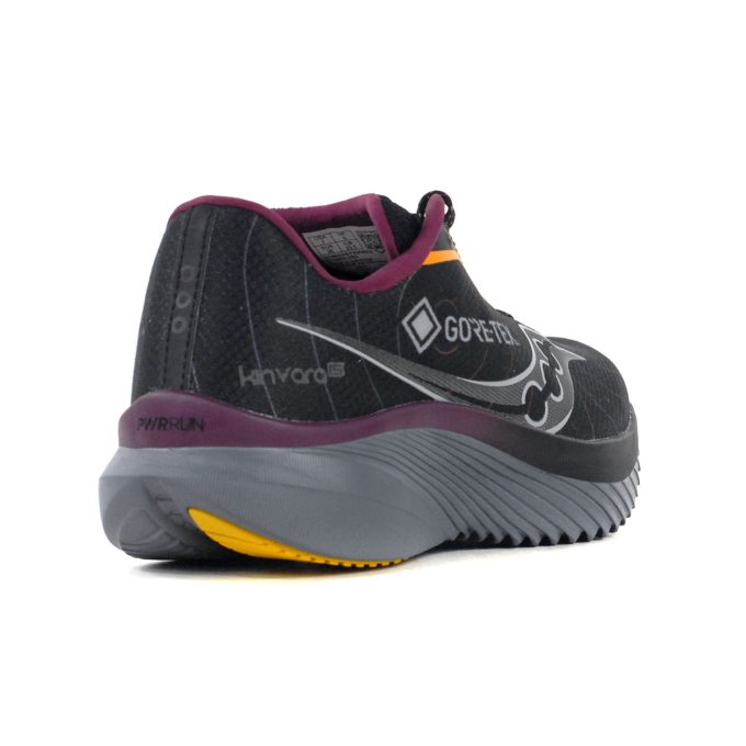 Saucony Women's Kinvara 15 GTX Black/Shadow Running Shoes S10969-250 - Image 3