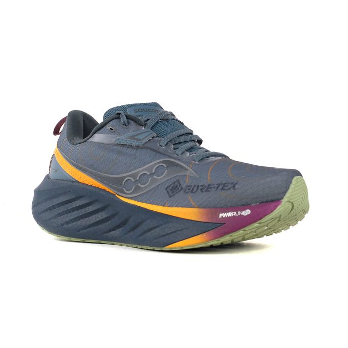 Saucony Women's Triumph 22 GTX Mirage/Navy Running Shoes S10966-253 - Image 2