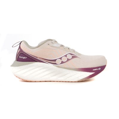 Saucony Women's Triumph 22 Moon/Eggplant Running Shoes S10964-240