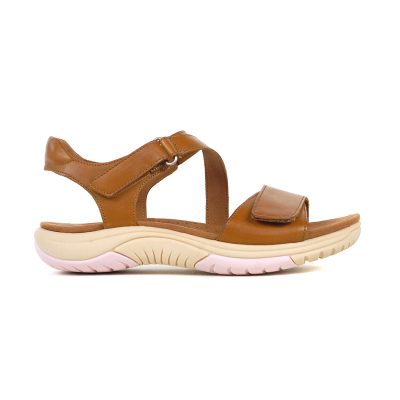 Cobb Hill Women's Fiah Casual Dark Brown Leather Sandals