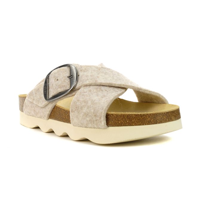 Gabor Women's Beige Felt Sandals 73.020.12 - Image 2