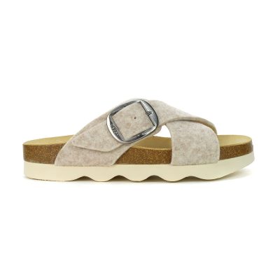 Gabor Women's Beige Felt Sandals 73.020.12