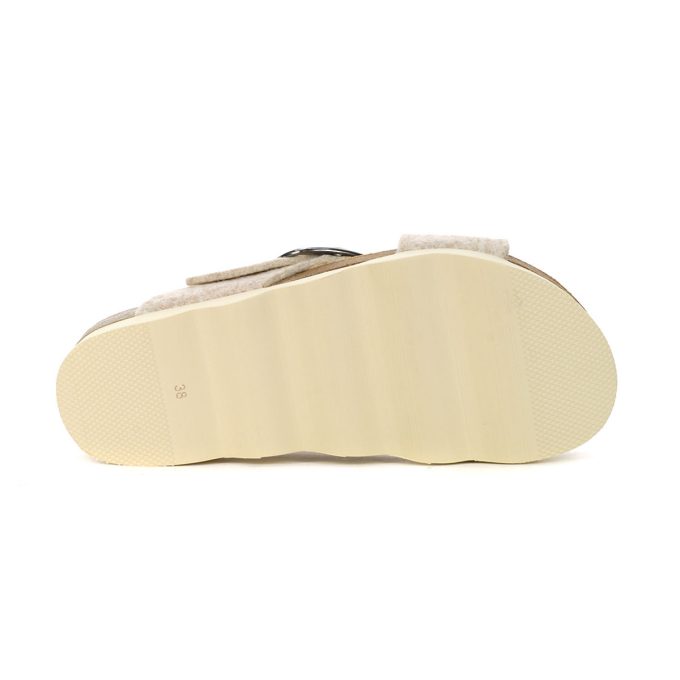 Gabor Women's Beige Felt Sandals 73.020.12 - Image 4