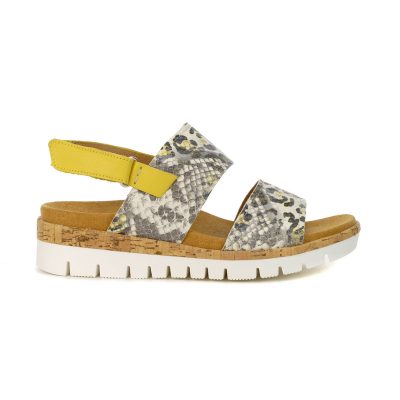 Gabor Women's Creme/Sun Leather Sandals 42.872.62