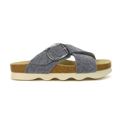 Gabor Women's Grey Felt Sandals 73.020.19