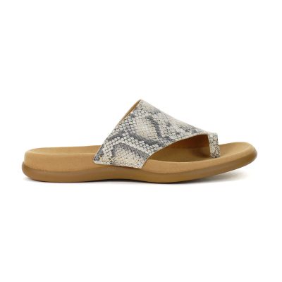 Gabor Women's Linen Snake Sandals 43.700.32