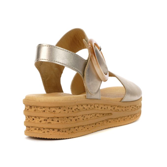 Gabor Women's Puder Metallic Buckle Sandals 24.550.62 - Image 3