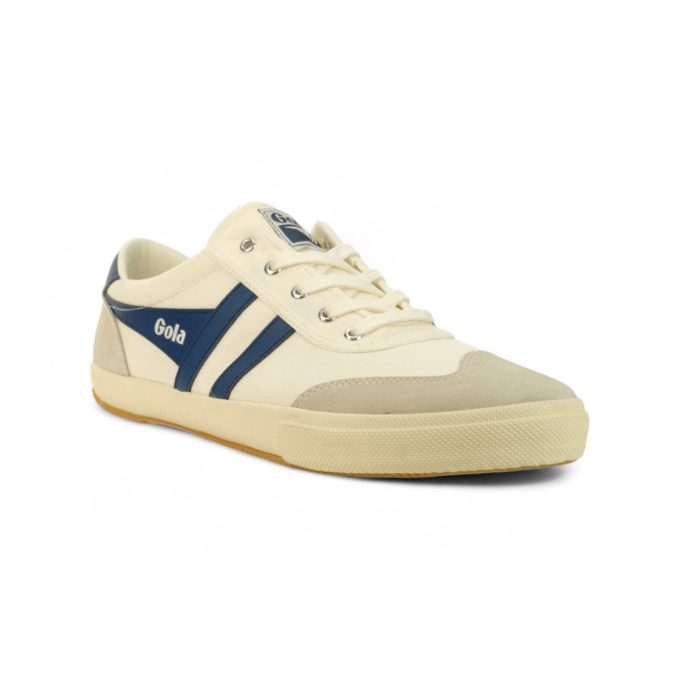 Gola Men's Badminton Off White/Baltic/Canvas Sneakers CMA548WE - Image 2