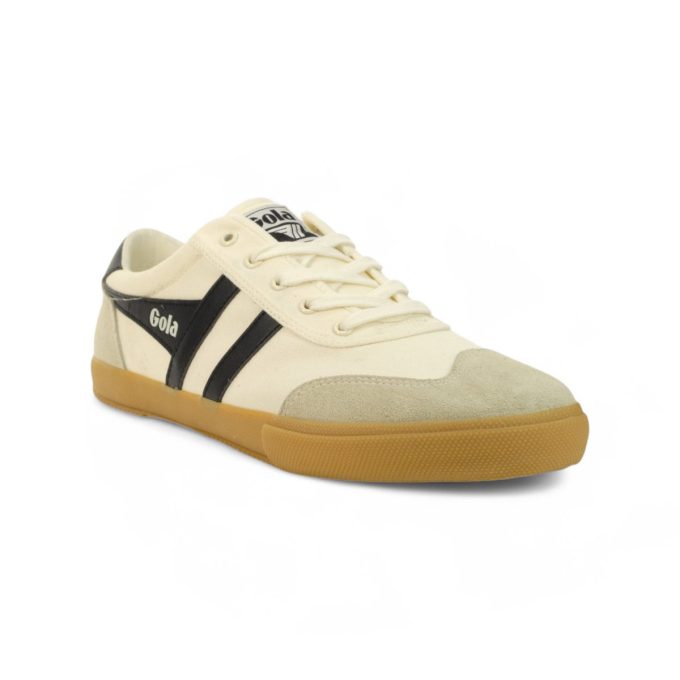 Gola Men's Badminton Off White/Black/Gum Sneakers CMA548WI - Image 2