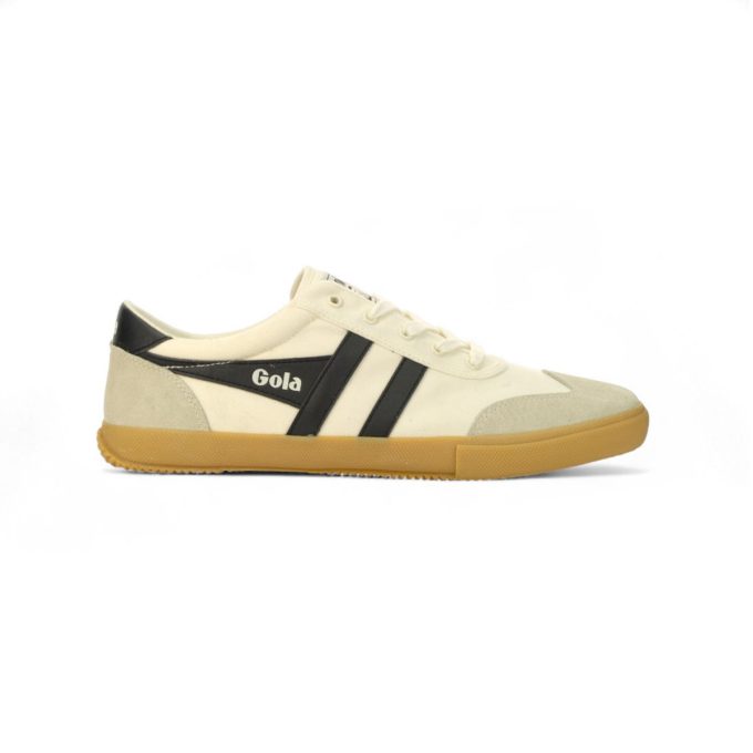 Gola Men's Badminton Off White/Black/Gum Sneakers CMA548WI