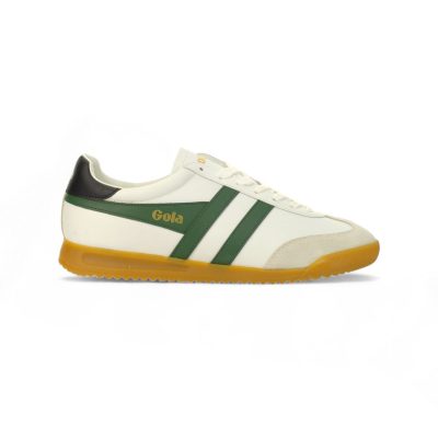 Gola Men's Torpedo Leather White/Evergreen/Black Sneakers CMB622IN