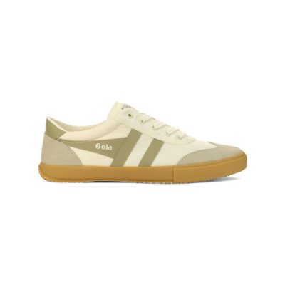 Gola Women's Badminton Off White/Feather Grey/Gum Sneakers CLA548XG