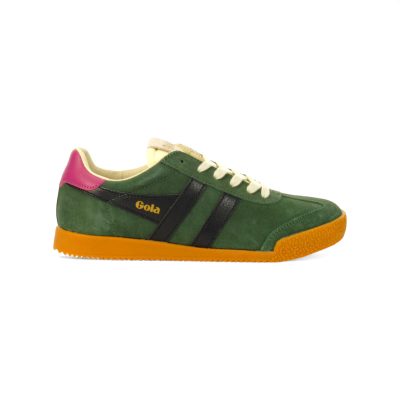 Gola Women's Elan Evergreen/Black/Fuchsia Sneakers CLB538NB