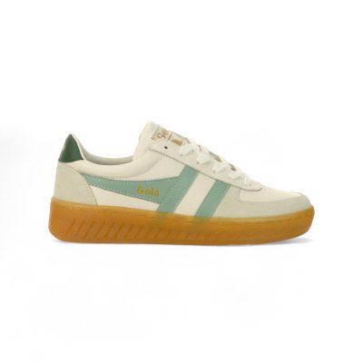 Gola Women's Grandslam Elite White/Surf/Evergreen/Gum Sneakers CLB621XE