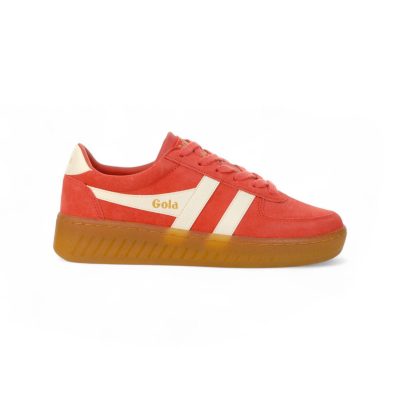 Gola Women's Grandslam Suede Coral/Off White/Gum Sneakers CLA589UX