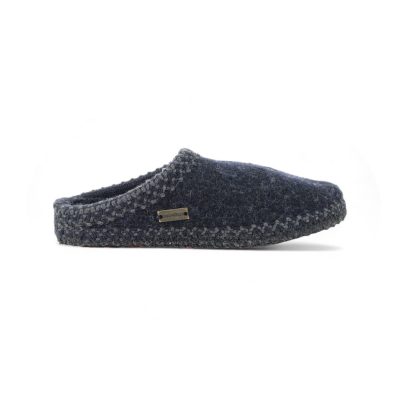 Haflinger Unisex AS Navy Slippers 611002.NAVY