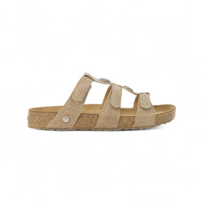 Haflinger Unisex Alice Taupe Leather Sandals 819032.TAUPE