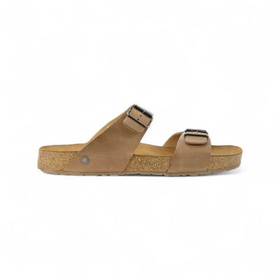 Haflinger Unisex Andrea Brown Leather Sandals 819016.BROWN