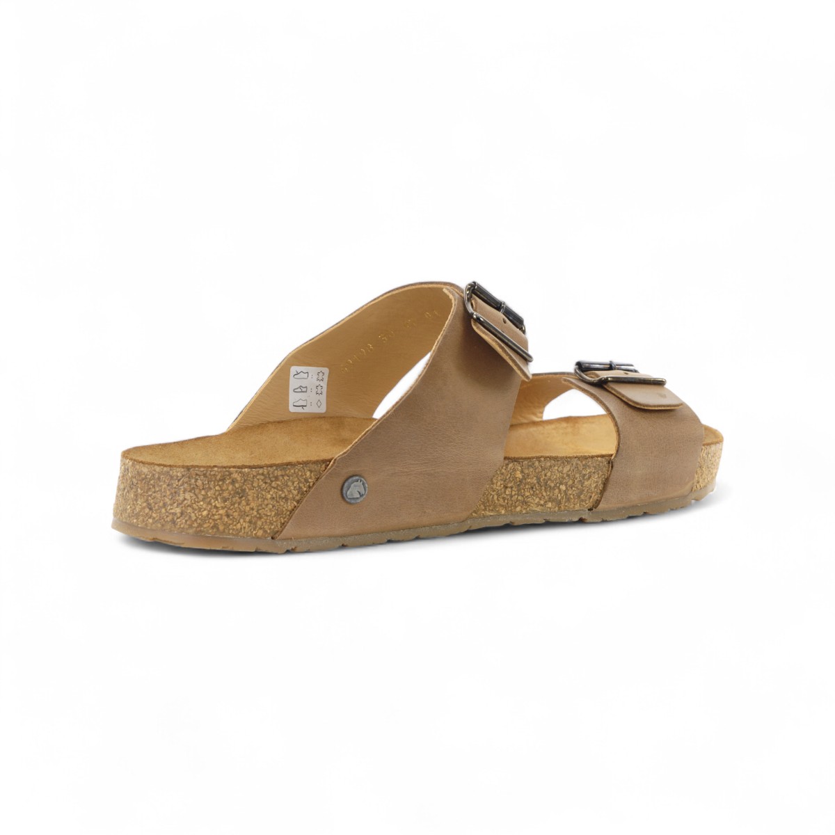 Haflinger Unisex Andrea Brown Leather Sandals 819016.BROWN - Image 3