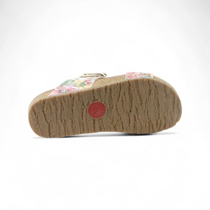 Haflinger Unisex Andrea Floral Leather Sandals 819016.TRESSFLOR - Image 4