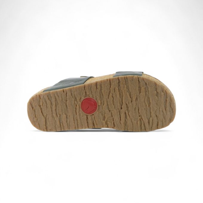 Haflinger Unisex Andrea Green Leather Sandals 819016.GREEN - Image 4