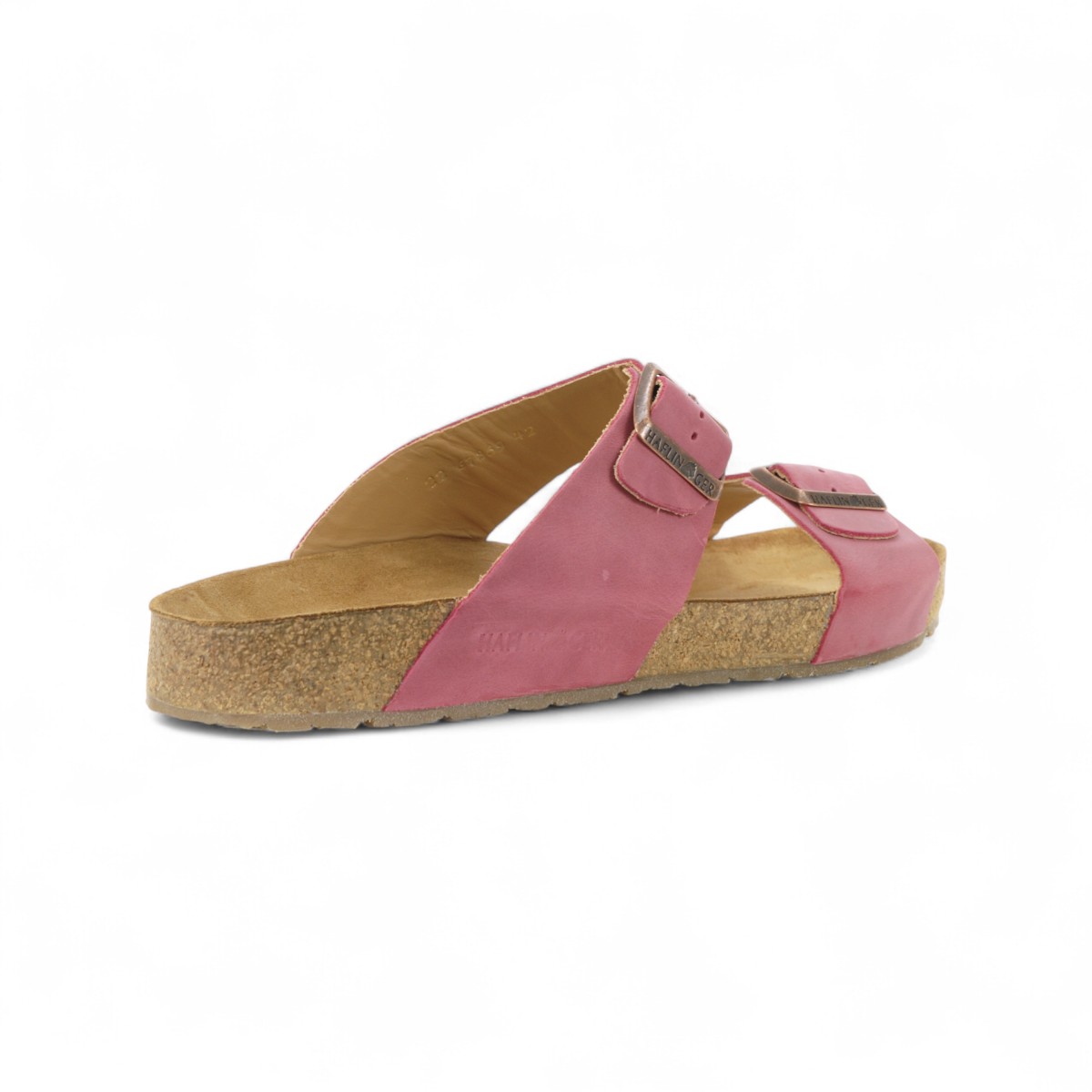 Haflinger Unisex Andrea Pop Leather Sandals 819016.POP - Image 3