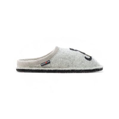 Haflinger Unisex Canegato Silver Grey Slippers 313097.SILVERGREY