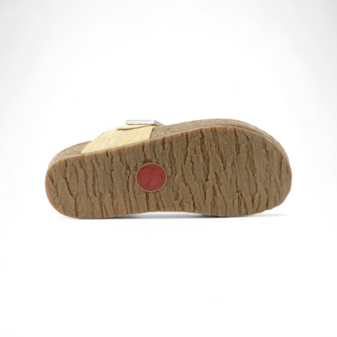 Haflinger Unisex Conny Yellow Sandals 819018.YELLOW - Image 4