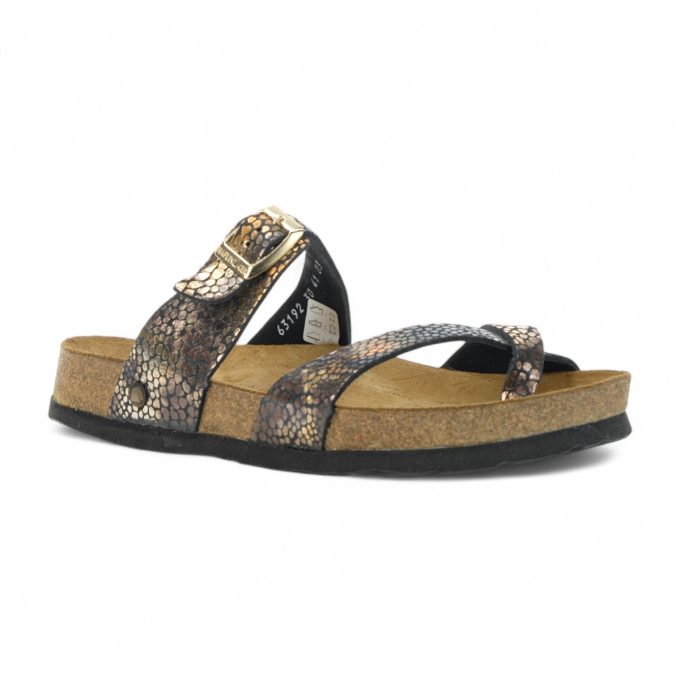 Haflinger Unisex Juno Copper Leather Sandals 819079.COBRE - Image 2
