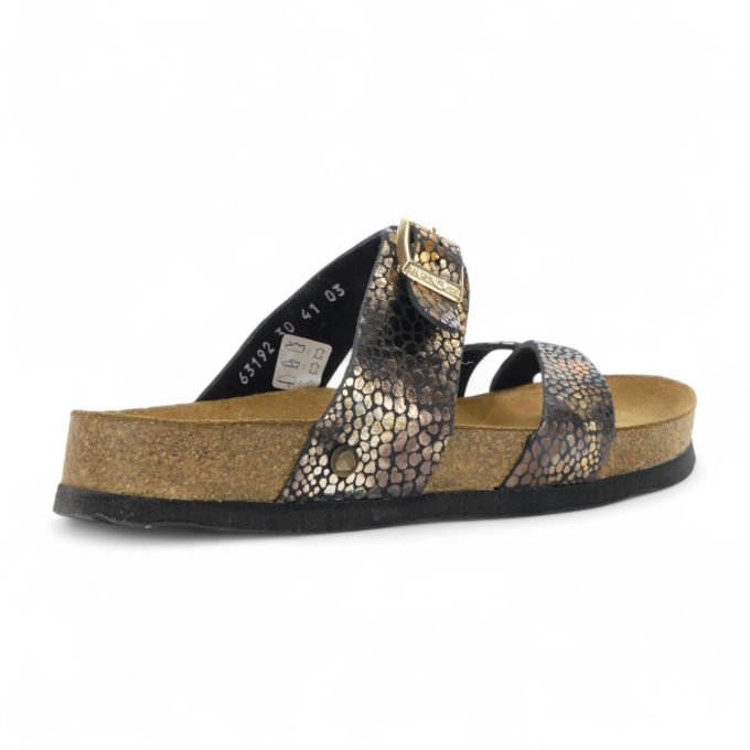 Haflinger Unisex Juno Copper Leather Sandals 819079.COBRE - Image 3