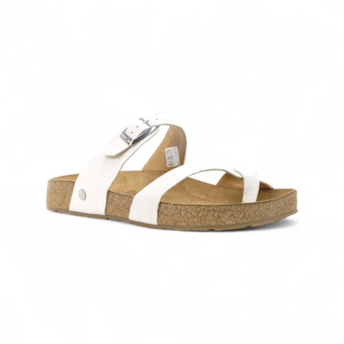Haflinger Unisex Juno Ice Leather Sandals 819079.ICE - Image 2
