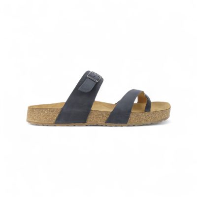 Haflinger Unisex Juno Marino Leather Sandals 819079.MARINO
