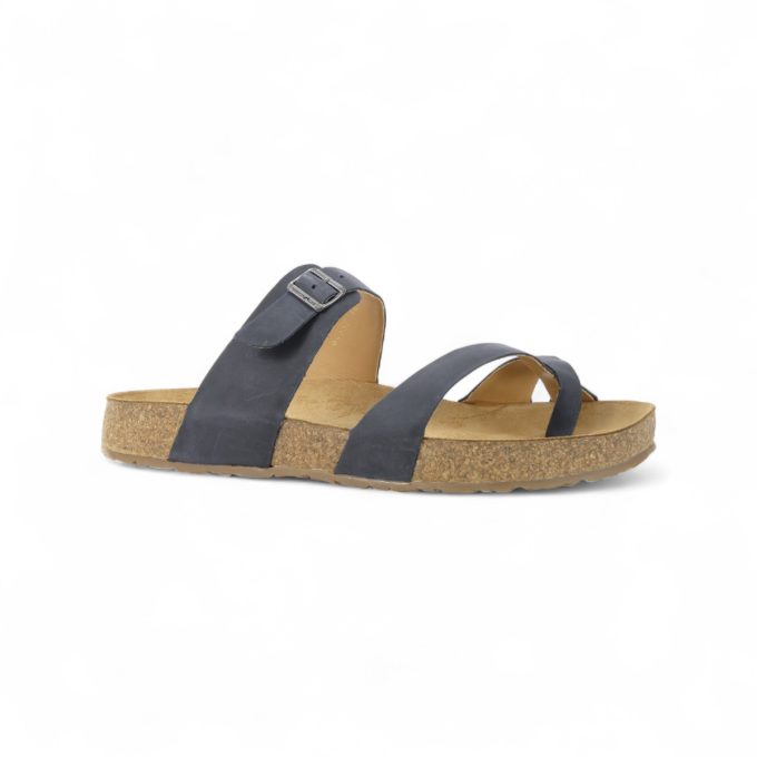 Haflinger Unisex Juno Marino Leather Sandals 819079.MARINO - Image 2