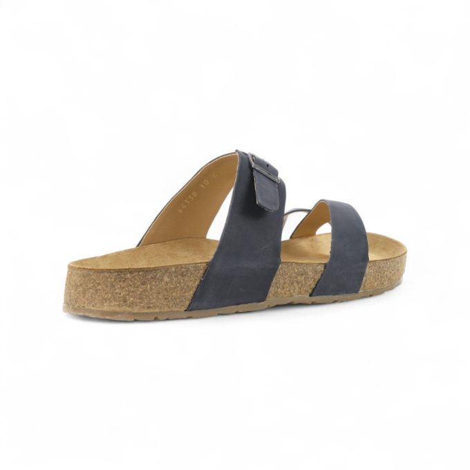 Haflinger Unisex Juno Marino Leather Sandals 819079.MARINO - Image 3