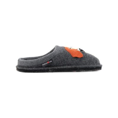 Haflinger Unisex Spaniel Grey Slippers 313085.GREY