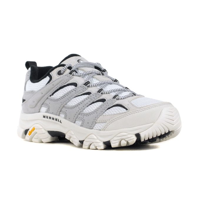 Merrell Women's Moab 3 White/Black Hiking Shoes J038638 - Image 2