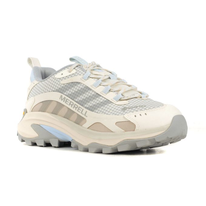 Merrell Women's Moab Speed 2 GTX Chalk/Ice Blue Hiking/Trail Shoes J038516 - Image 2