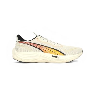 Puma Men's Velocity Nitro 3 White/Sun Stream Running Shoes 37774809