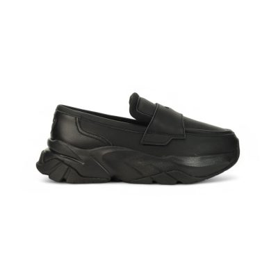 Puma Women's Loafyr Black Leather Loafers 39773001